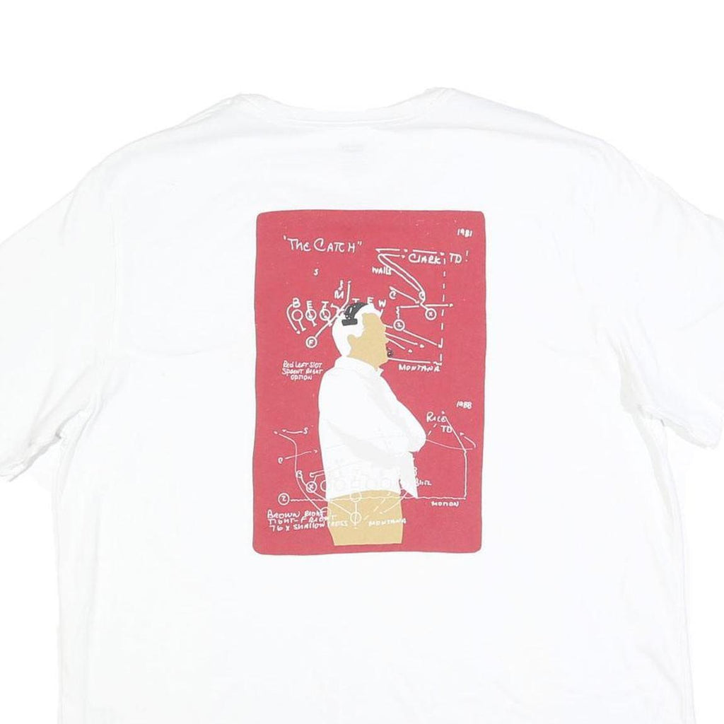 LEVI'S Mens White Graphic T-Shirt XL Short Sleeve Crew Neck Cotton Blend