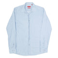 HUGO BOSS Mens Plain Shirt Blue Long Sleeve S