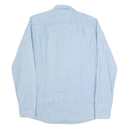 HUGO BOSS Mens Plain Shirt Blue Long Sleeve S