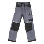 DICKIES Mens Cotton Blend Grey & Black Workwear Regular Straight Trousers W28