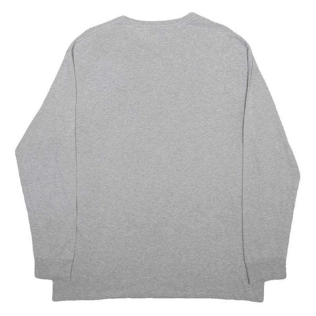 MAJESTIC Mens Grey Los Angeles Rams Graphic T-Shirt XL Long Sleeve Crew Neck