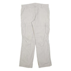 CLOCKHOUSE Mens Regular Beige Cotton Blend Zip Cargo Trousers W34 L32 Casual