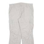 CLOCKHOUSE Mens Regular Beige Cotton Blend Zip Cargo Trousers W34 L32 Casual
