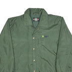 CLIQUE Mens Green XL Nylon Button Jacket Plain Lightweight Casual