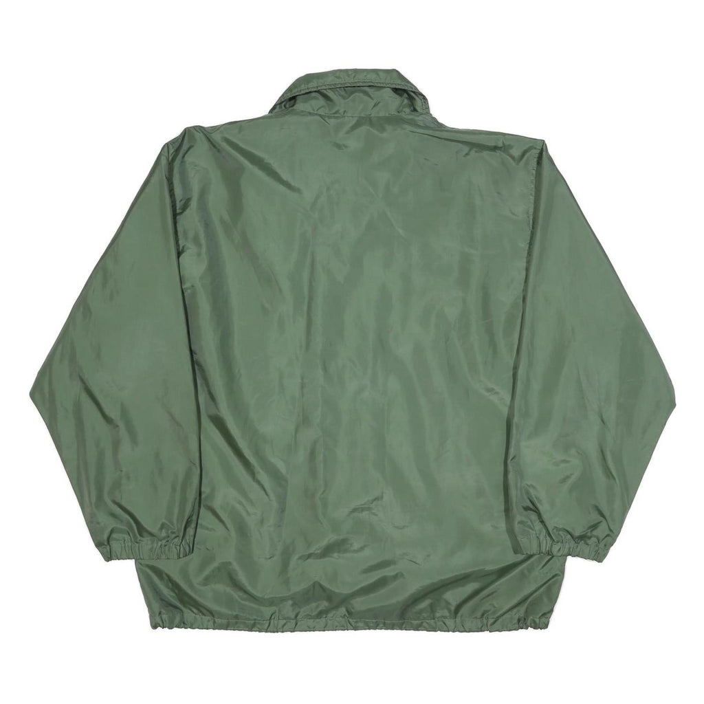 CLIQUE Mens Green XL Nylon Button Jacket Plain Lightweight Casual
