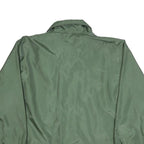 CLIQUE Mens Green XL Nylon Button Jacket Plain Lightweight Casual