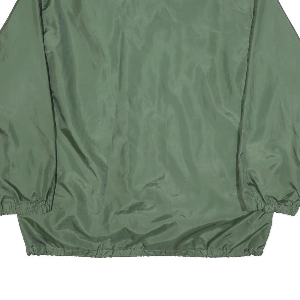 CLIQUE Mens Green XL Nylon Button Jacket Plain Lightweight Casual