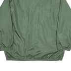 CLIQUE Mens Green XL Nylon Button Jacket Plain Lightweight Casual