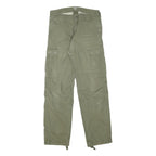 CARHARTT Mens Cotton Blend Green Regular Fit Straight Leg Trousers W30 L32