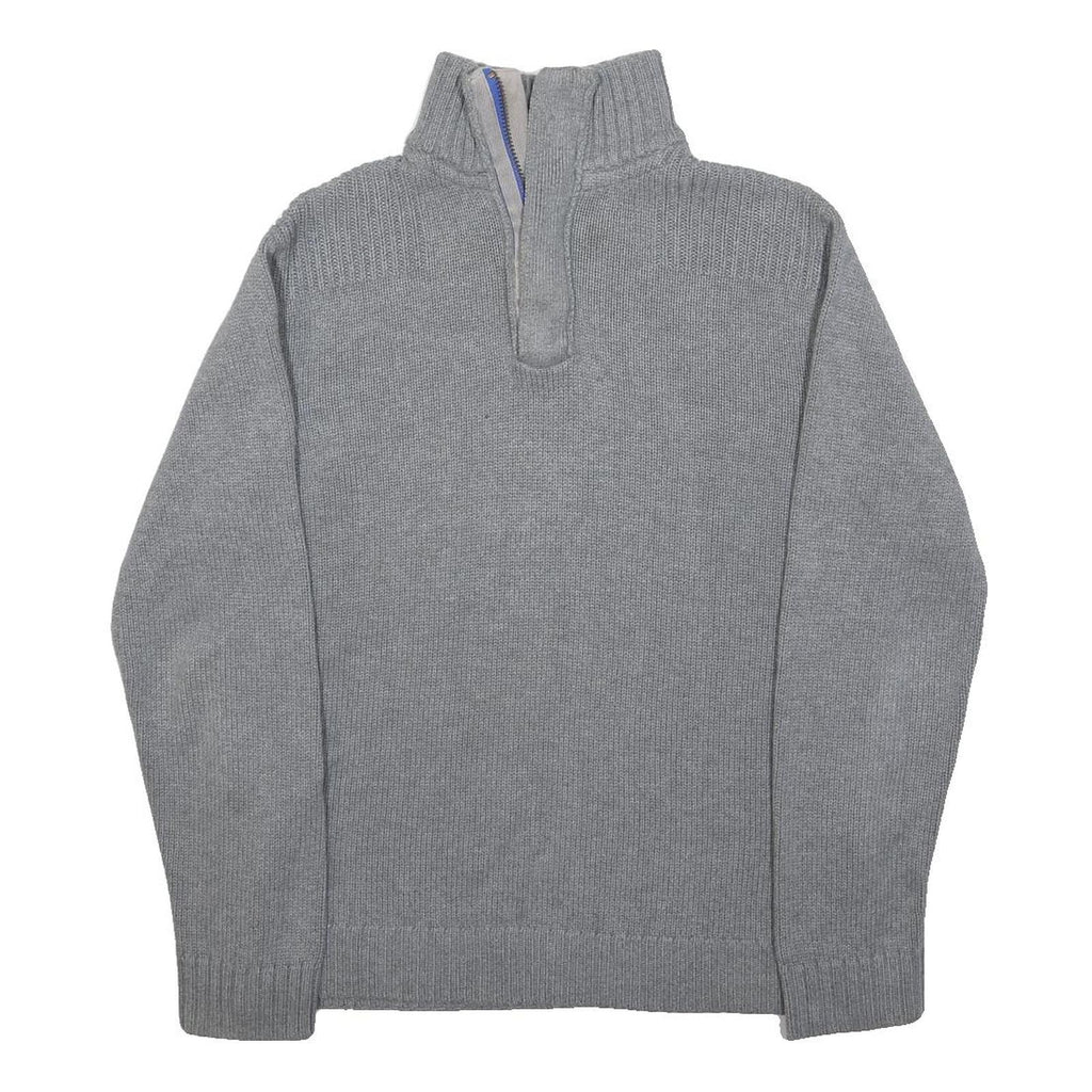 BODEN Womens Grey Cotton Plain Pullover Roll Neck Basic Knit XS Winter Jumper