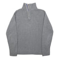 BODEN Womens Grey Cotton Plain Pullover Roll Neck Basic Knit XS Winter Jumper