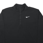 NIKE Womens Black Sports Top Long Sleeve High Neck Swoosh M Activewear