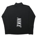NIKE Womens Black Sports Top Long Sleeve High Neck Swoosh M Activewear