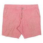 WRANGLER Mens Shorts Pink Casual L W36 Cotton Blend Classic Zip Pocket