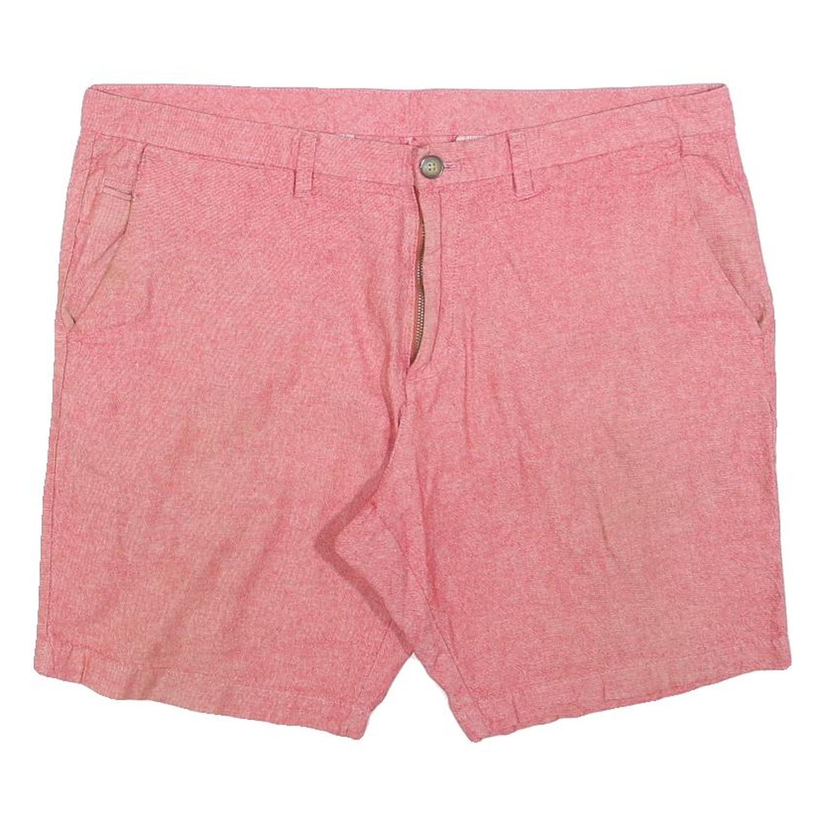 WRANGLER Mens Shorts Pink Casual L W36 Cotton Blend Classic Zip Pocket