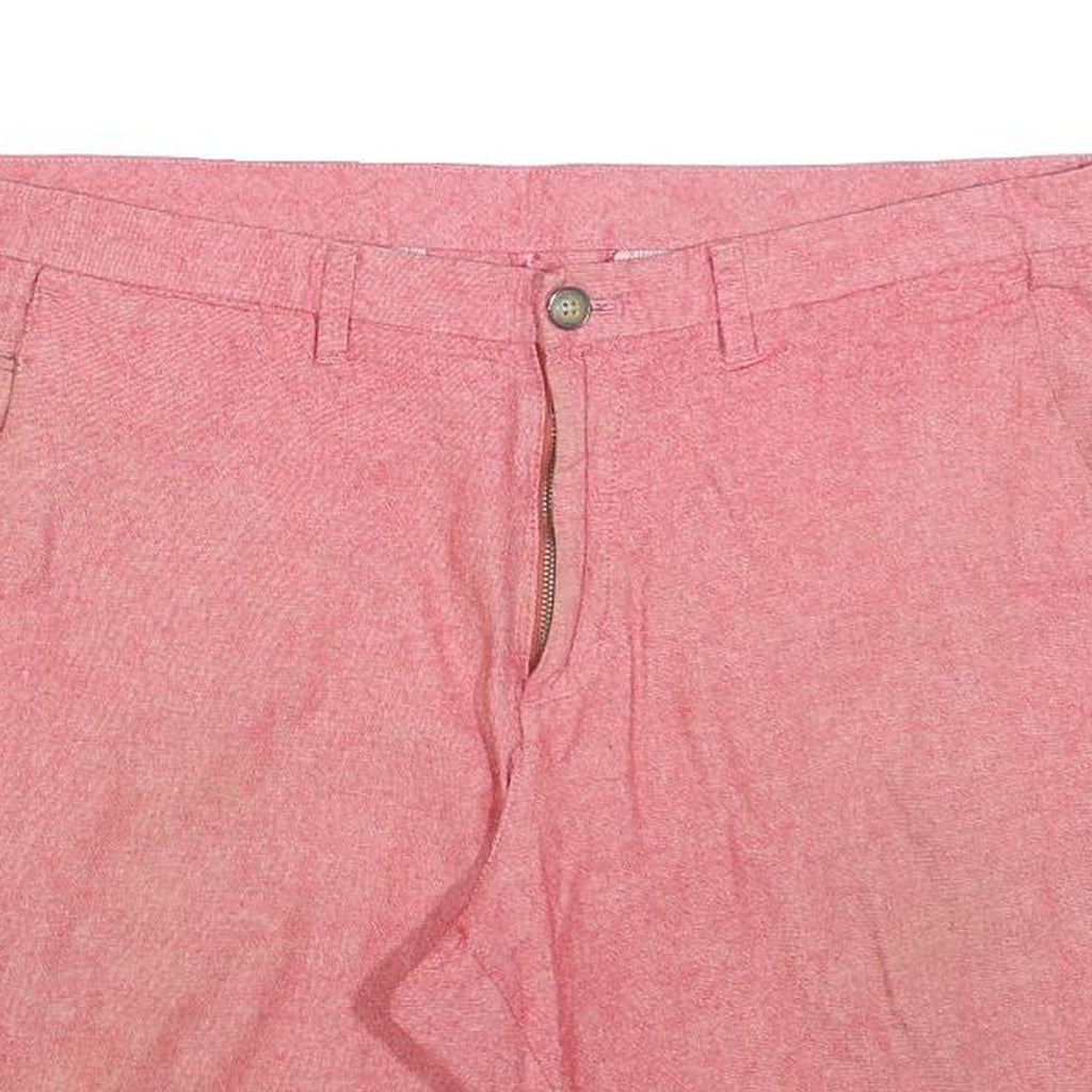 WRANGLER Mens Shorts Pink Casual L W36 Cotton Blend Classic Zip Pocket
