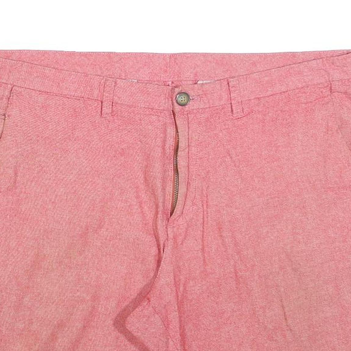 WRANGLER Mens Shorts Pink Casual L W36 Cotton Blend Classic Zip Pocket