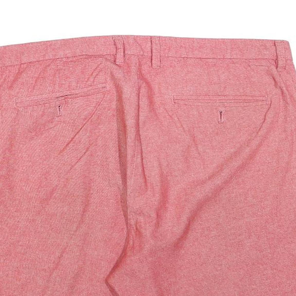 WRANGLER Mens Shorts Pink Casual L W36 Cotton Blend Classic Zip Pocket