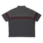 BLUE HARBOUR Mens Grey & Maroon Striped Short Sleeve Polo Shirt 2XL Cotton