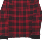 LAUREN RALPH LAUREN Womens Red & Black Check Printed Long Sleeve Crew Neck Top M