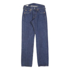 LEVI'S 501 Mens Jeans Blue Regular Straight Denim Medium W26 L30 Classic Button