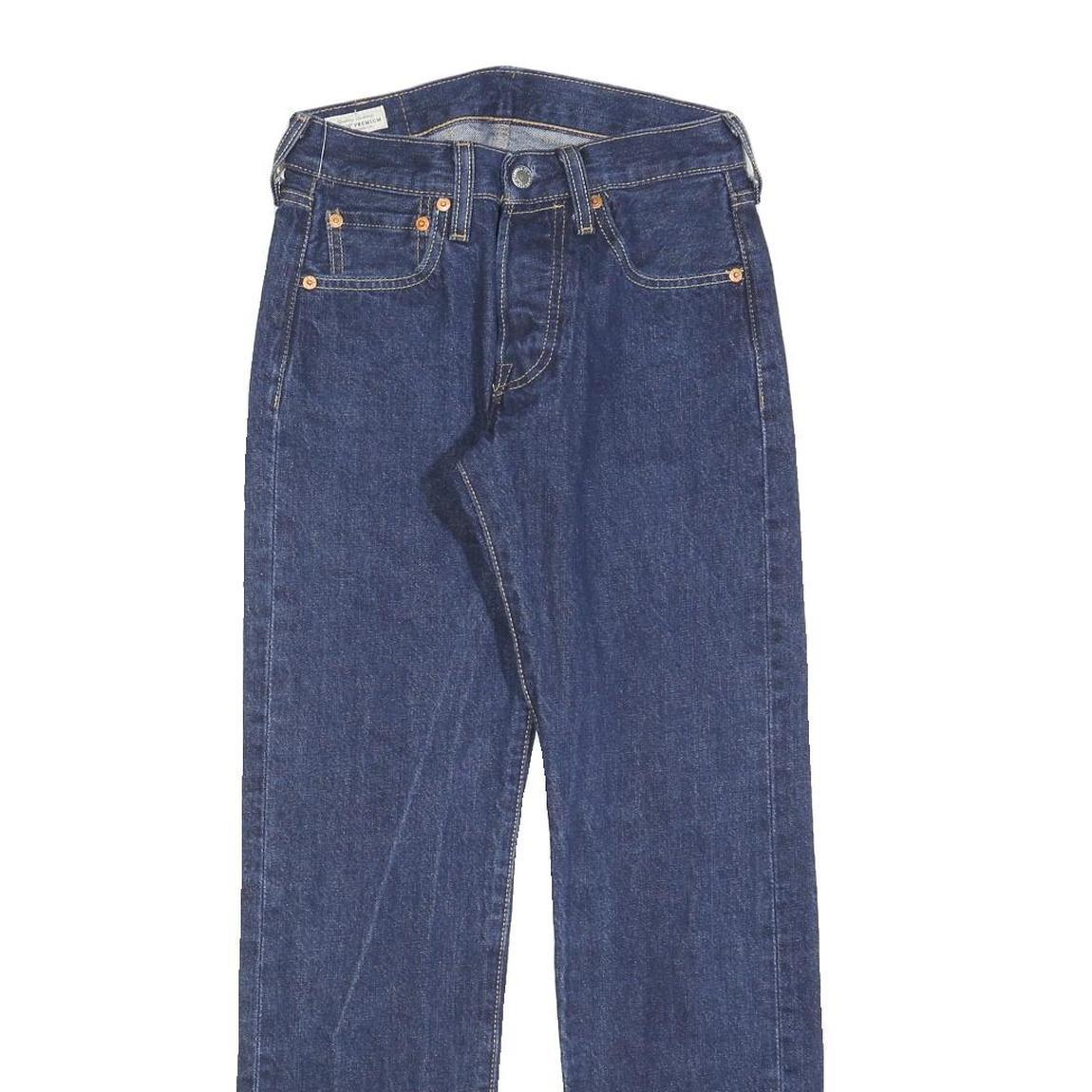 LEVI'S 501 Mens Jeans Blue Regular Straight Denim Medium W26 L30 Classic Button