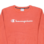 CHAMPION Mens Orange Crew Neck M Cotton Blend Pullover Sweatshirt