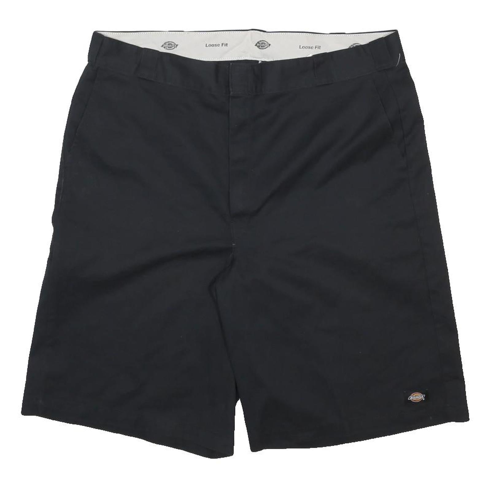 DICKIES Mens Black Casual Shorts Loose Fit 2XL W42 Workwear Cotton Blend