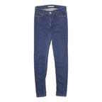 LEVI'S 710 Super Skinny Womens Jeans Blue Slim Skinny Denim W26 L30 Cotton Blend