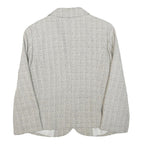 Womens Beige Acrylic Blend Button Jacket S Woven Classic Stylish Lightweight