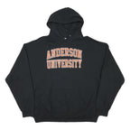 ON MIS SION Mens Black Anderson University Pullover Hoodie 2XL Cotton Blend