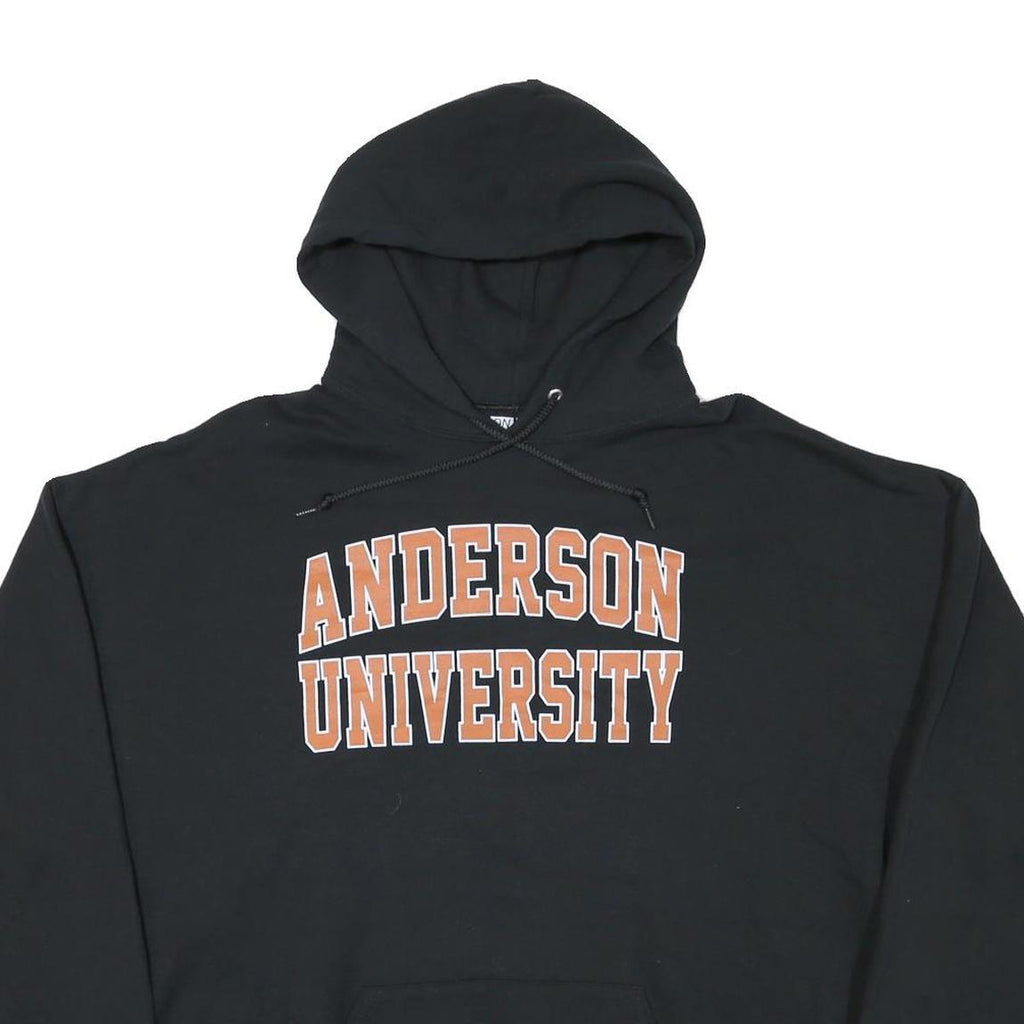 ON MIS SION Mens Black Anderson University Pullover Hoodie 2XL Cotton Blend