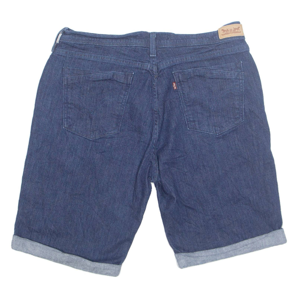LEVI'S Turn Up Womens Denim Shorts Blue Relaxed L W34