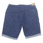 LEVI'S Turn Up Womens Denim Shorts Blue Relaxed L W34