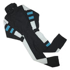 HEAD Mens Black & Grey Blue Stripe Polyester Blend Dungarees Slim S W29 L30