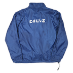 NFL Mens Blue Colts Jacket XL Polyester Blend Plain Zip Sportswear Teamwear