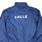 NFL Mens Blue Colts Jacket XL Polyester Blend Plain Zip Sportswear Teamwear