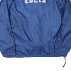 NFL Mens Blue Colts Jacket XL Polyester Blend Plain Zip Sportswear Teamwear