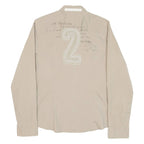 LA MARTINA Womens Plain Shirt Beige Long Sleeve S