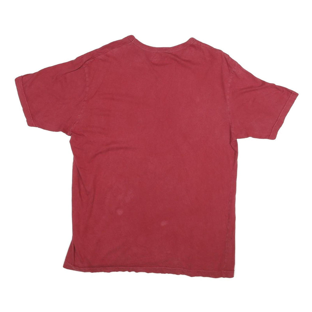 Mens Red Indiana Hoosiers Graphic T-Shirt L Short Sleeve Crew Neck Sports