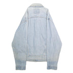 LEVI'S Mens Blue Denim Jacket M Cotton Plain Button Casual Vintage Classic