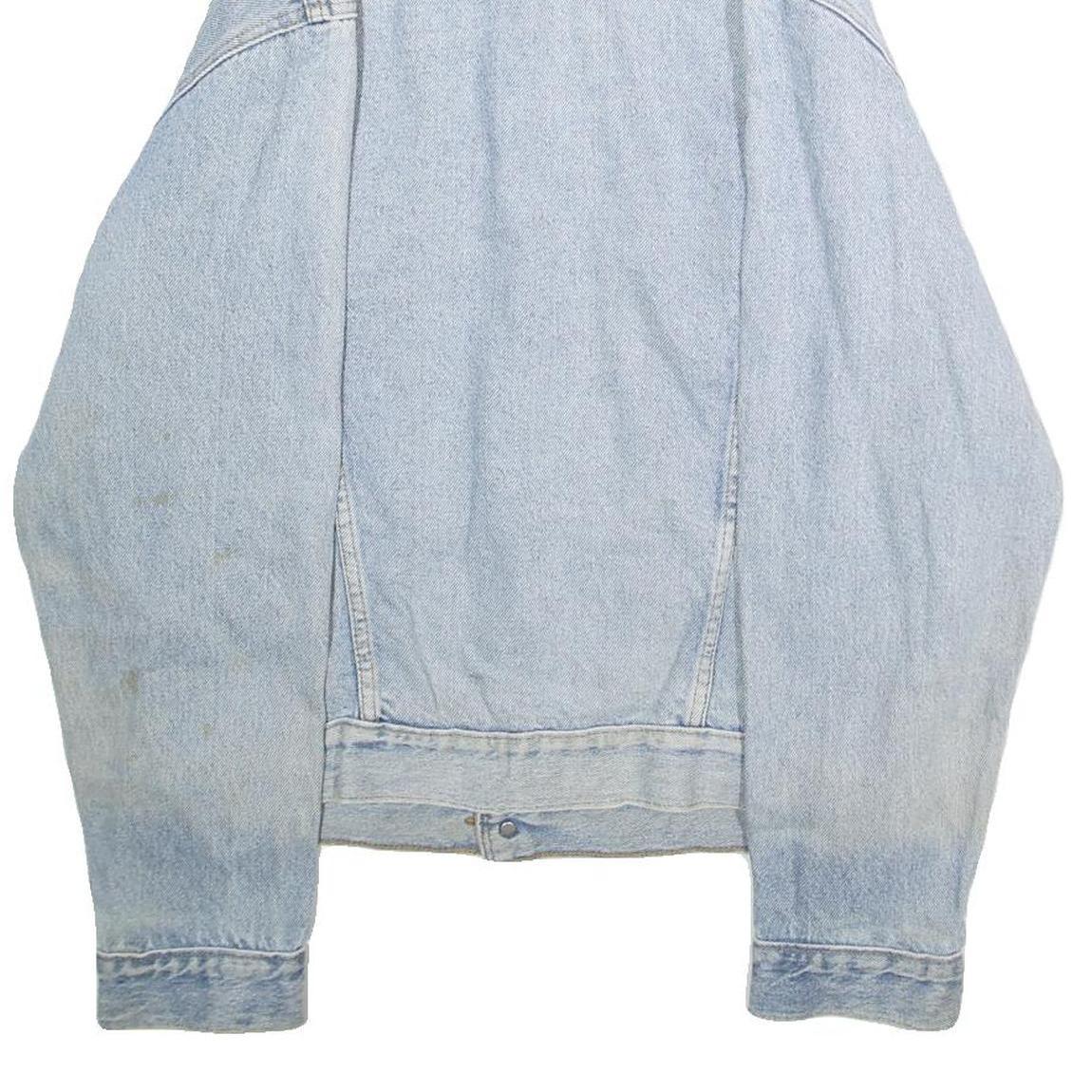 LEVI'S Mens Blue Denim Jacket M Cotton Plain Button Casual Vintage Classic