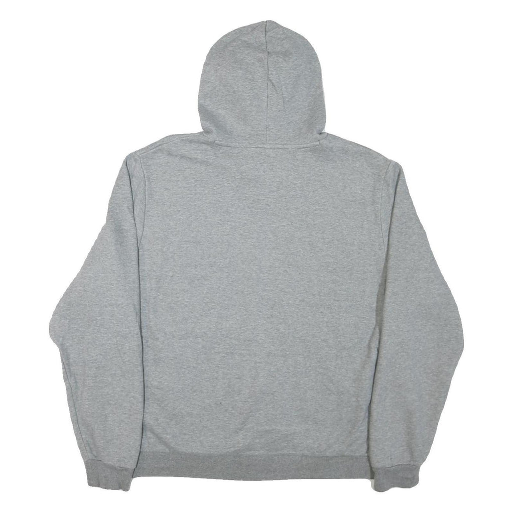 PUMA Mens Grey Pullover Hoodie 2XL Cotton Blend Casual Sport Sweatshirt