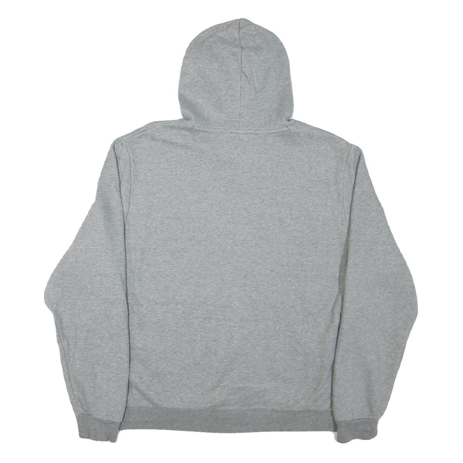 PUMA Mens Grey Pullover Hoodie 2XL Cotton Blend Casual Sport Sweatshirt