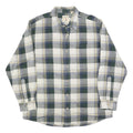 RED HEAD Mens Green & Cream Plaid Shirt XL Casual Cotton Blend Checked Button-Up