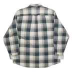 RED HEAD Mens Green & Cream Plaid Shirt XL Casual Cotton Blend Checked Button-Up