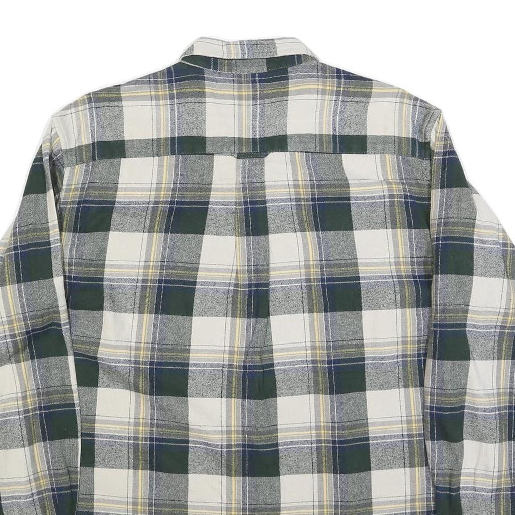 RED HEAD Mens Green & Cream Plaid Shirt XL Casual Cotton Blend Checked Button-Up