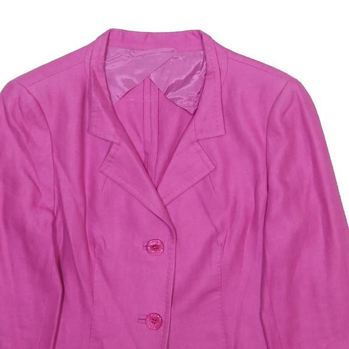 MAX MARA Womens Purple Jacket M Woven Button Closure Elegant Classic