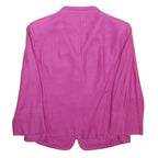 MAX MARA Womens Purple Jacket M Woven Button Closure Elegant Classic