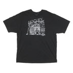 REEBOK Mens Black Hockey Hall Of Fame Graphic T-Shirt XL Short Sleeve Crew Neck